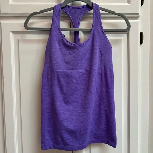 Lululemon Ebb & Flow Racerback Tank Top in Purple Size 8 - Picture 1 of 8